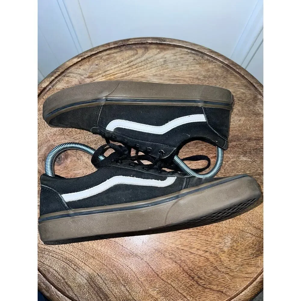 Vans Youth Ward Black Canvas Sneakers‎ Casual Skateboarding Shoes Size 5
